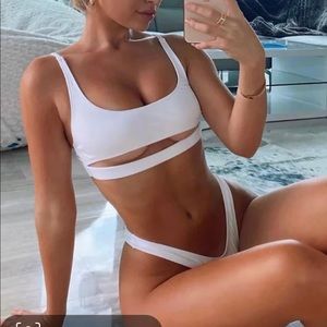 NWT white Fashion Nova bikini